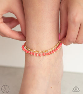 Mermaid Mix - Orange Gold Anklet - Susan's Jewelry Shop