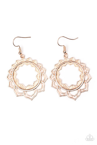 Modest Mandalas - Rose Gold Earring