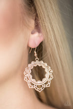 Load image into Gallery viewer, Modest Mandalas - Rose Gold Earring
