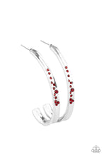 Load image into Gallery viewer, Completely Hooked Red Earrings