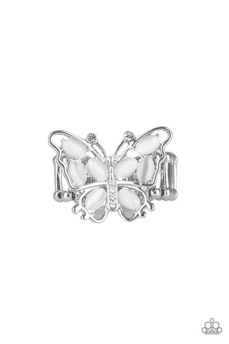 Flutter Flair - White Ring - Susan's Jewelry Shop