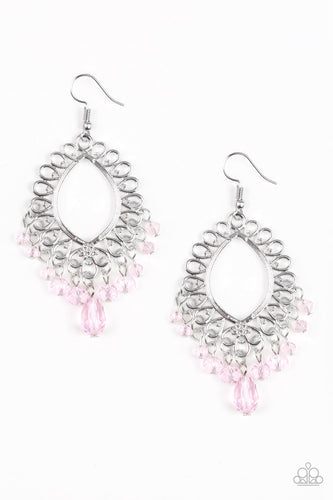 Just Say NOIR - Pink Fishhook Earrings - Susan's Jewelry Shop