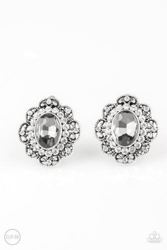 Dine and Dapper - Silver Clip-On Earrings - Susan's Jewelry Shop