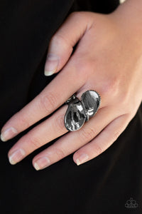 Fabulously Folded - Black Ring - Susan's Jewelry Shop