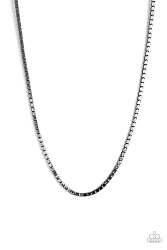 Boxed In - Black Urban Necklace - Susan's Jewelry Shop