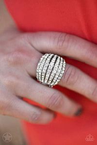 Blinding Brilliance - White Ring - Susan's Jewelry Shop