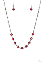 Load image into Gallery viewer, Starlit Socials - Red Gunmetal Necklace - Susan&#39;s Jewelry Shop