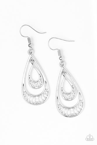 REIGNed Out - Silver Fishhook Earrings - Susan's Jewelry Shop