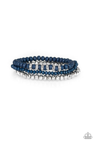 Ideal Idol - Blue Stretchy Bracelet - Susan's Jewelry Shop