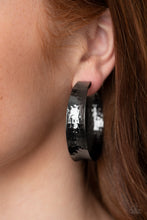Load image into Gallery viewer, Fearlessly Flared Black Earrings