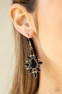 Glamorously Colorful - Black Earring