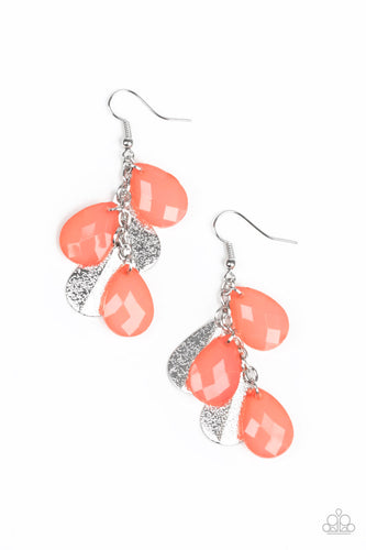 Seaside Stunner - Orange Fishhook Earrings - Susan's Jewelry Shop