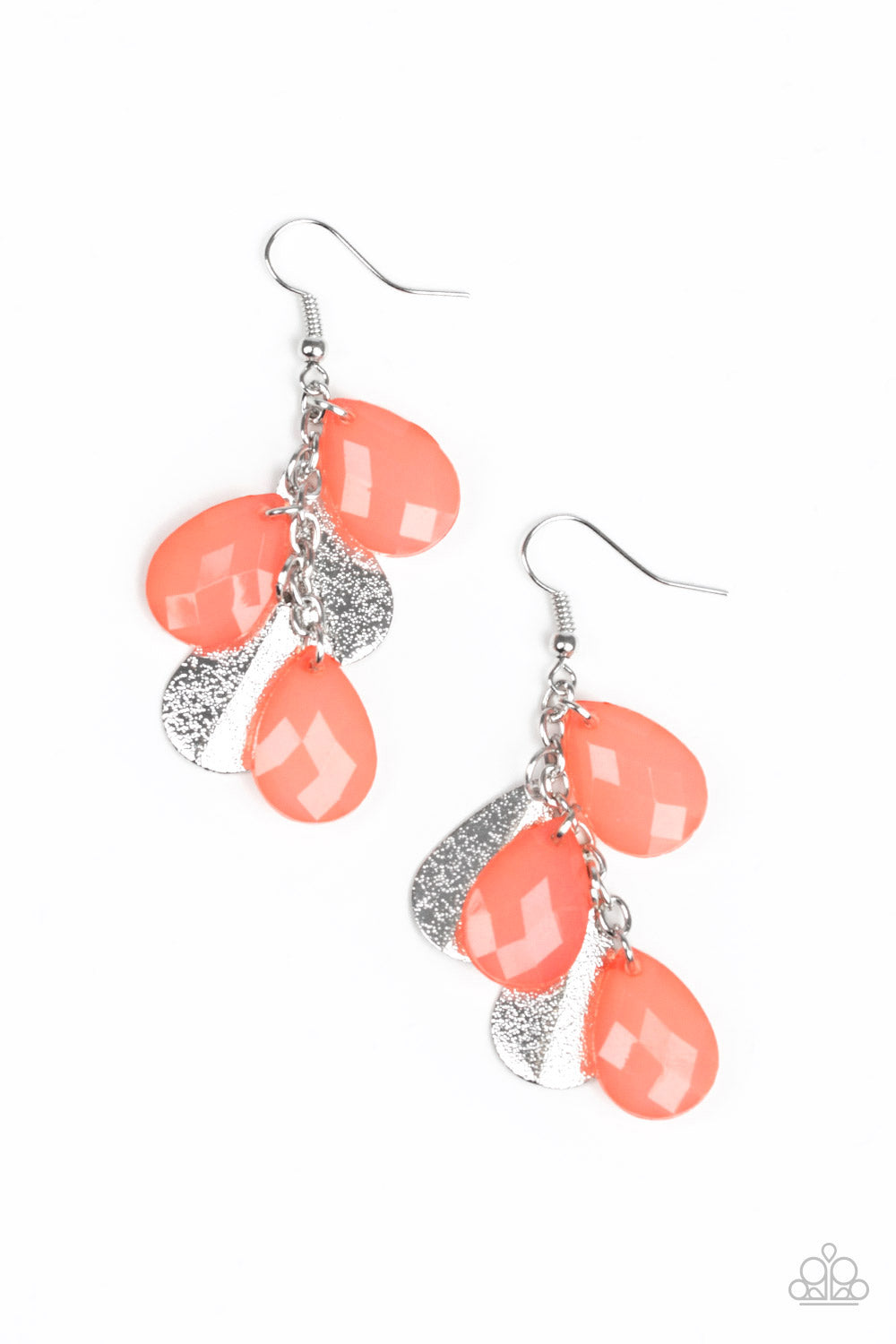 Seaside Stunner - Orange Fishhook Earrings - Susan's Jewelry Shop