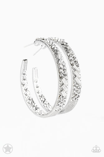 GLITZY By Association Silver Hoop Earrings - Susan's Jewelry Shop