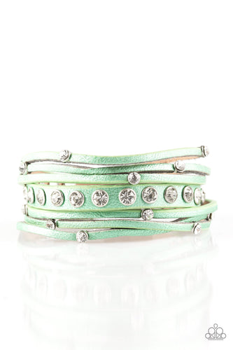 CATWALK It Off - Green Bracelet