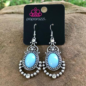Cameo and Juliet Blue Earrings