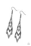 Load image into Gallery viewer, Electric Shimmer - Black Earrings