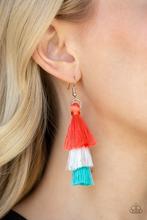 Load image into Gallery viewer, Hold On To Your Tassel! - Orange Earring