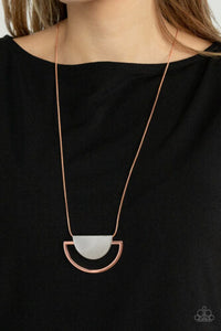 Lunar Phases Copper Necklace
