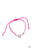 Starlet Shimmer Colorful Heart - String Pull-Apart Bracelet