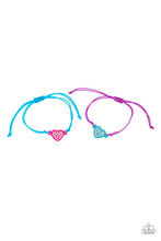 Load image into Gallery viewer, Starlet Shimmer Colorful Heart - String Pull-Apart Bracelet