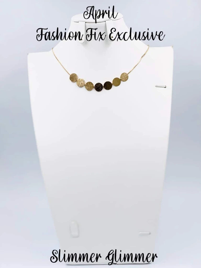 Slimmer Glimmer Gold Necklace