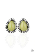 Load image into Gallery viewer, Boldly Beaded - Green Post Earrings